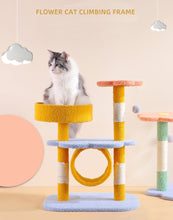 Load image into Gallery viewer, Flower Design Cat Climbing Tree
