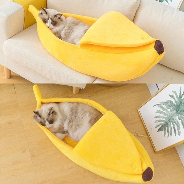 Fun Banana Cat Bed House - San Frenchie