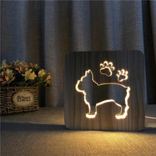 Load image into Gallery viewer, 3D Wooden Night Light - San Frenchie
