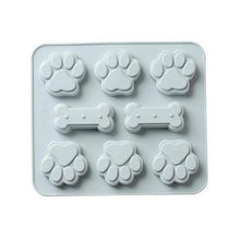 Load image into Gallery viewer, Puppy Dog Paw and Bone Silicone Molds - San Frenchie
