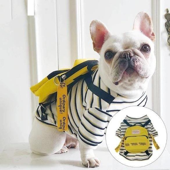 Tee Shirt w/ attached Backpack for Dogs - San Frenchie