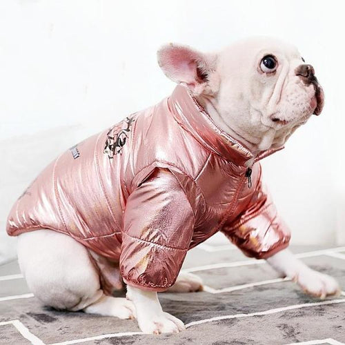 Shiny Puffer Jacket for Pets - San Frenchie