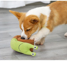 Load image into Gallery viewer, Interactive Snail Squeaky Pet Toy - San Frenchie
