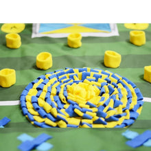 Load image into Gallery viewer, Football Field Dog Snuffle Feeding Mat - San Frenchie
